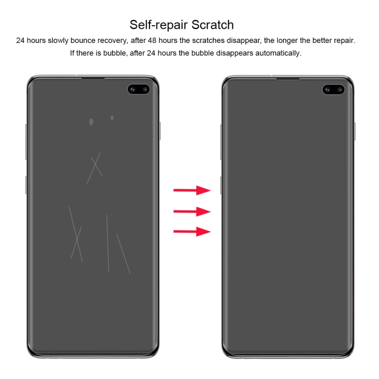 ENKAY Hat-Prince 0.1mm 3D Full Screen Protector Explosion-proof Hydrogel Film for Galaxy S10+, TPU+TPE+PET Material