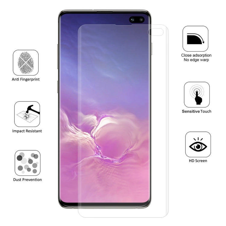 ENKAY Hat-Prince 0.1mm 3D Full Screen Protector Explosion-proof Hydrogel Film for Galaxy S10+, TPU+TPE+PET Material
