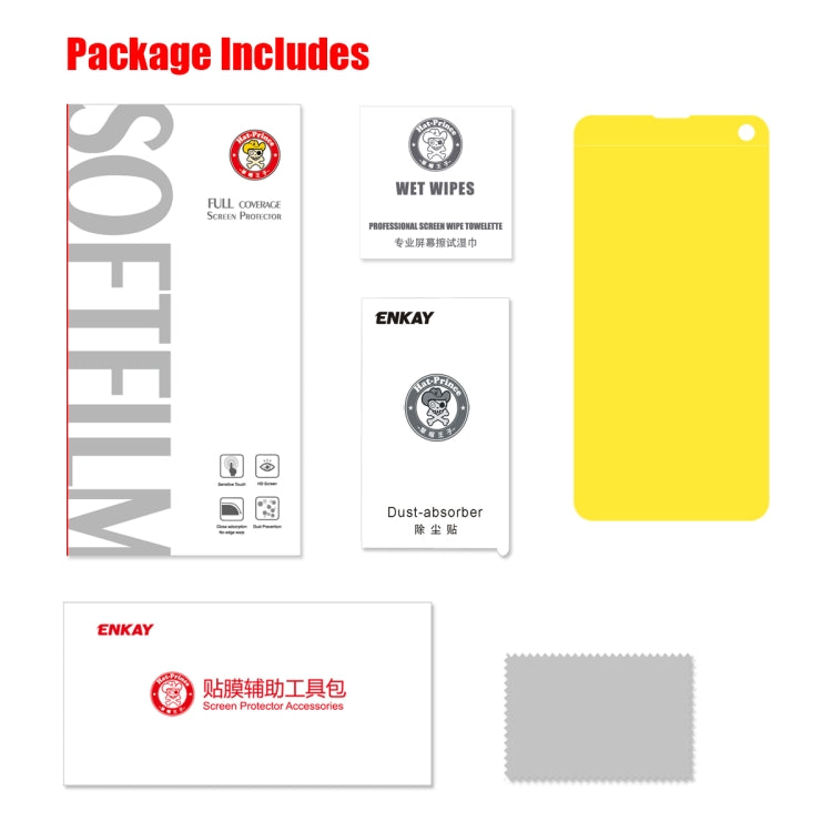 ENKAY Hat-Prince 0.1mm 3D Full Screen Protector Explosion-proof Hydrogel Film for Galaxy S10e, TPU+TPE+PET Material