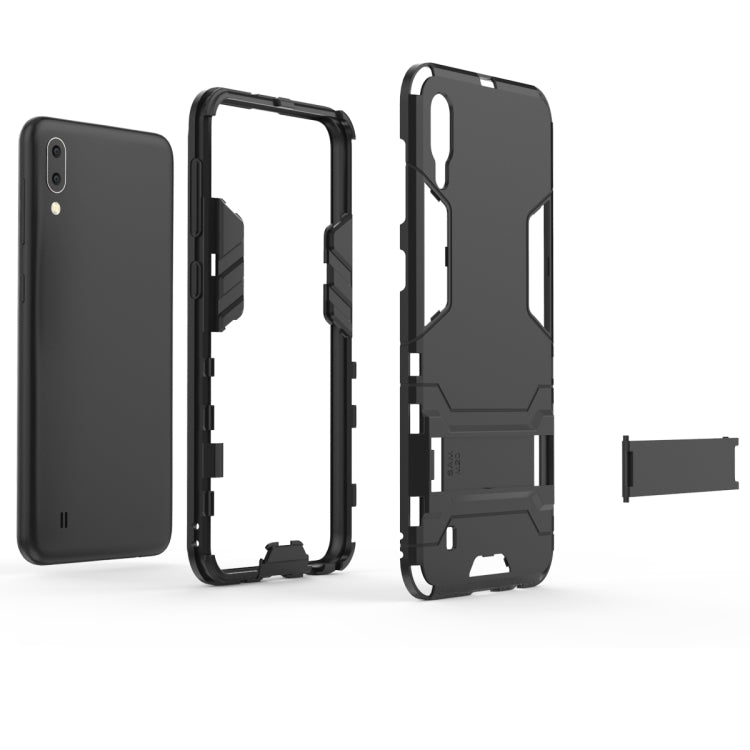 Shockproof PC + TPU Case for Galaxy M10, with Holder