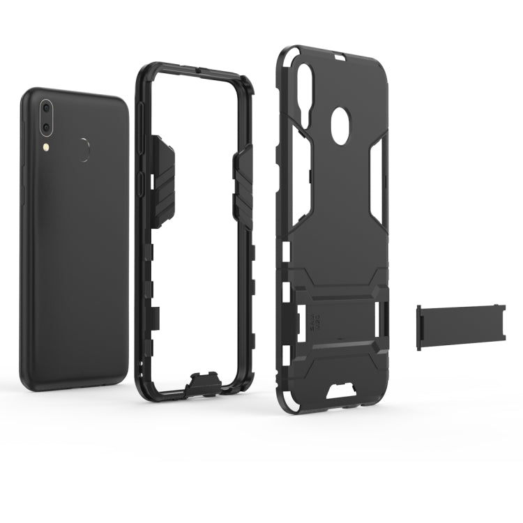 Shockproof PC + TPU Case for Galaxy M20, with Holder