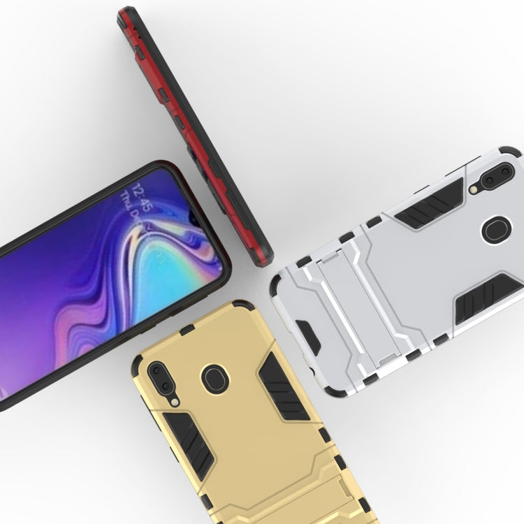 Shockproof PC + TPU Case for Galaxy M20, with Holder