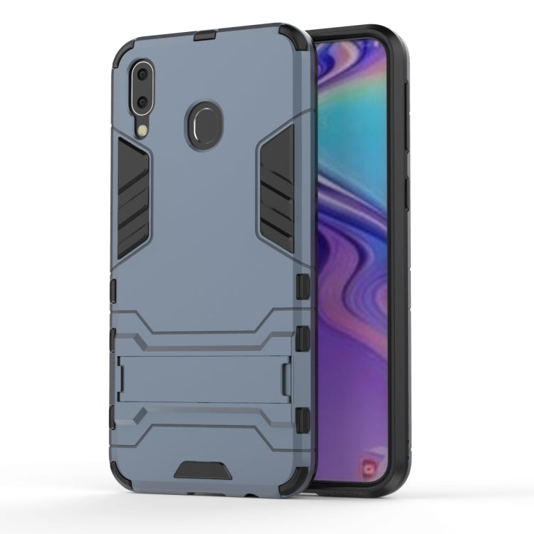 Shockproof PC + TPU Case for Galaxy M20, with Holder
