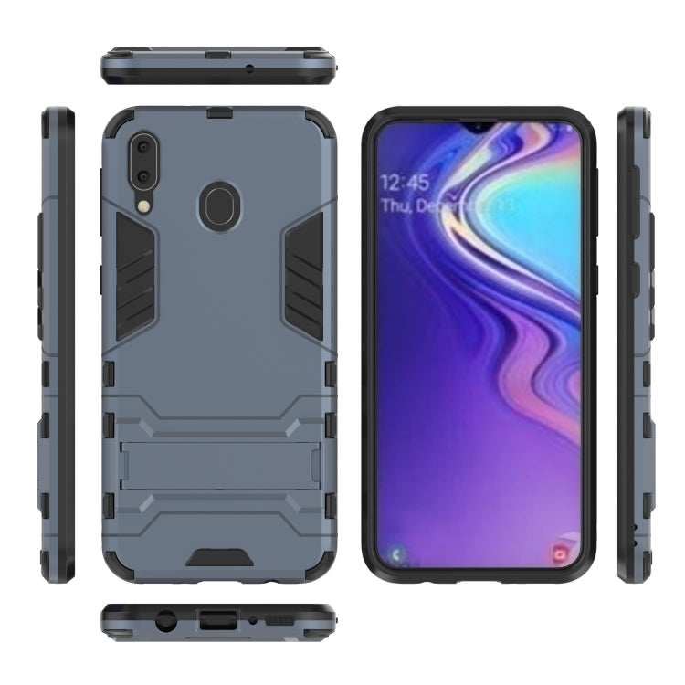 Shockproof PC + TPU Case for Galaxy M20, with Holder, For Samsung Galaxy M20