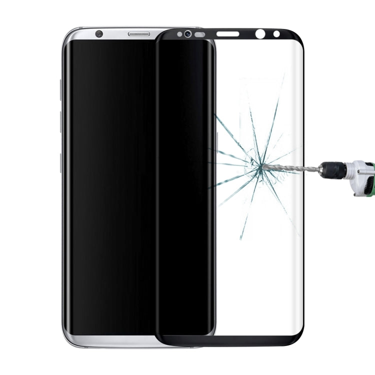 For Galaxy S8 / G9500 0.3mm 9H Surface Hardness 3D Curved Surface Silk-screen Full Screen Tempered Glass Screen Protector, For Galaxy S8 0.3mm