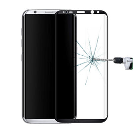 For Galaxy S8 / G9500 0.3mm 9H Surface Hardness 3D Curved Surface Silk-screen Full Screen Tempered Glass Screen Protector, For Galaxy S8 0.3mm