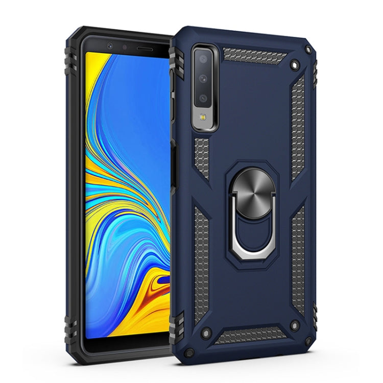 Sergeant Armor Shockproof TPU + PC Protective Case for Galaxy A7 2018, with 360 Degree Rotation Holder