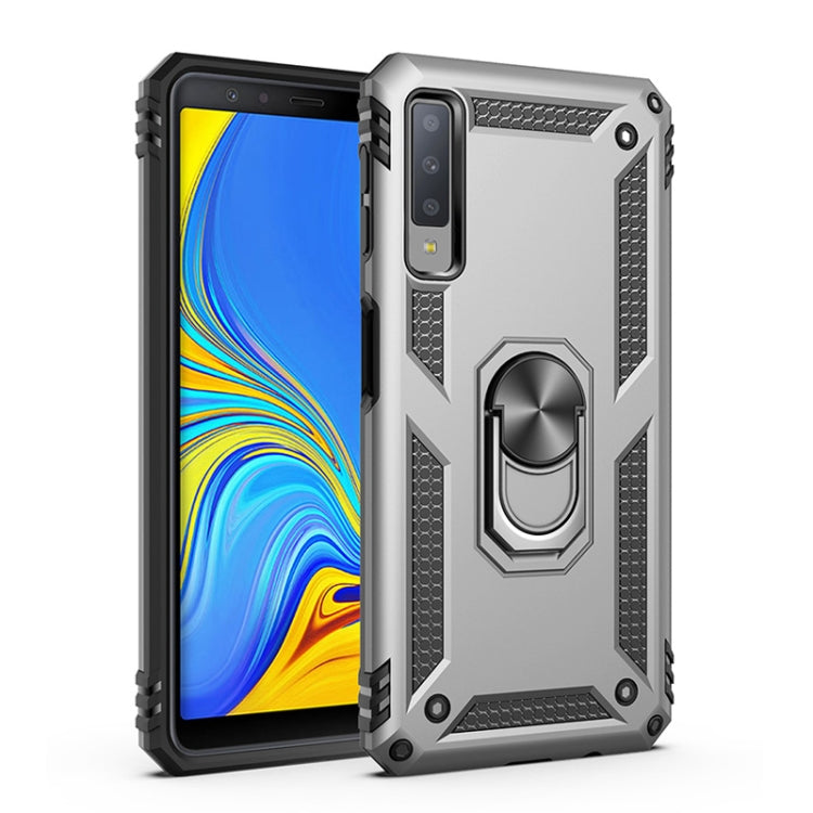 Sergeant Armor Shockproof TPU + PC Protective Case for Galaxy A7 2018, with 360 Degree Rotation Holder
