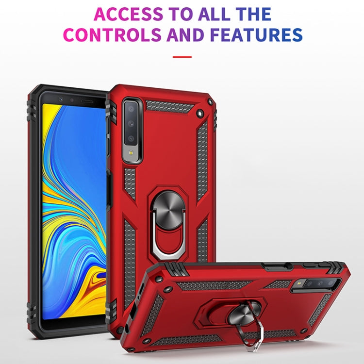 Sergeant Armor Shockproof TPU + PC Protective Case for Galaxy A7 2018, with 360 Degree Rotation Holder