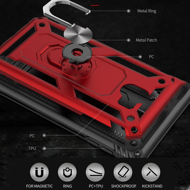 Sergeant Armor Shockproof TPU + PC Protective Case for Galaxy A7 2018, with 360 Degree Rotation Holder