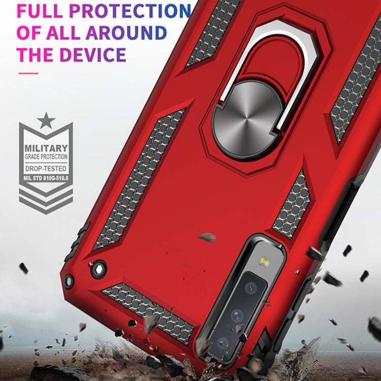 Sergeant Armor Shockproof TPU + PC Protective Case for Galaxy A7 2018, with 360 Degree Rotation Holder