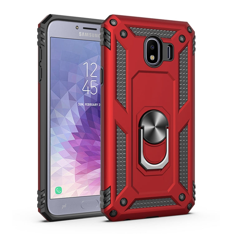 Sergeant Armor Shockproof TPU + PC Protective Case for Galaxy J4 2018, with 360 Degree Rotation Holder