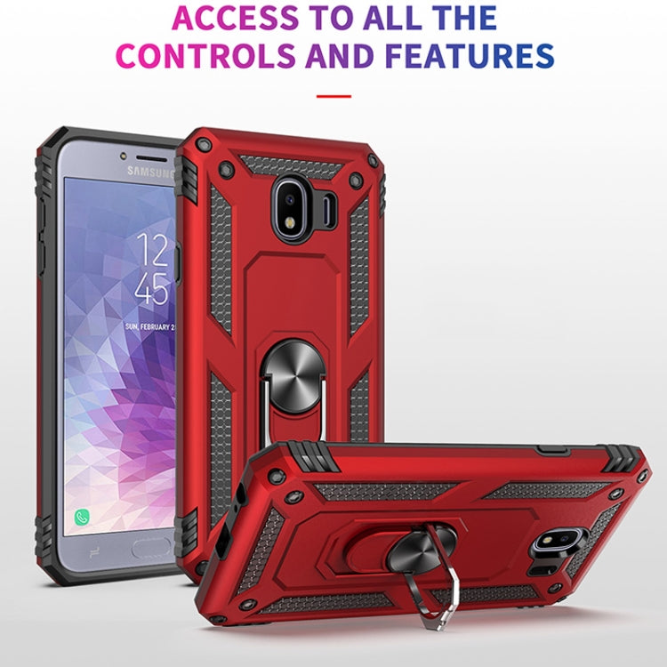Sergeant Armor Shockproof TPU + PC Protective Case for Galaxy J4 2018, with 360 Degree Rotation Holder