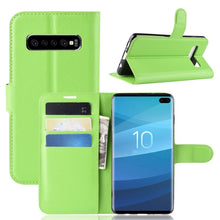 Load image into Gallery viewer, Litchi Texture Horizontal Flip Leather Case for Galaxy S10 6.1, with Wallet &amp; Holder &amp; Card Slots, Galaxy S10, For Galaxy S10