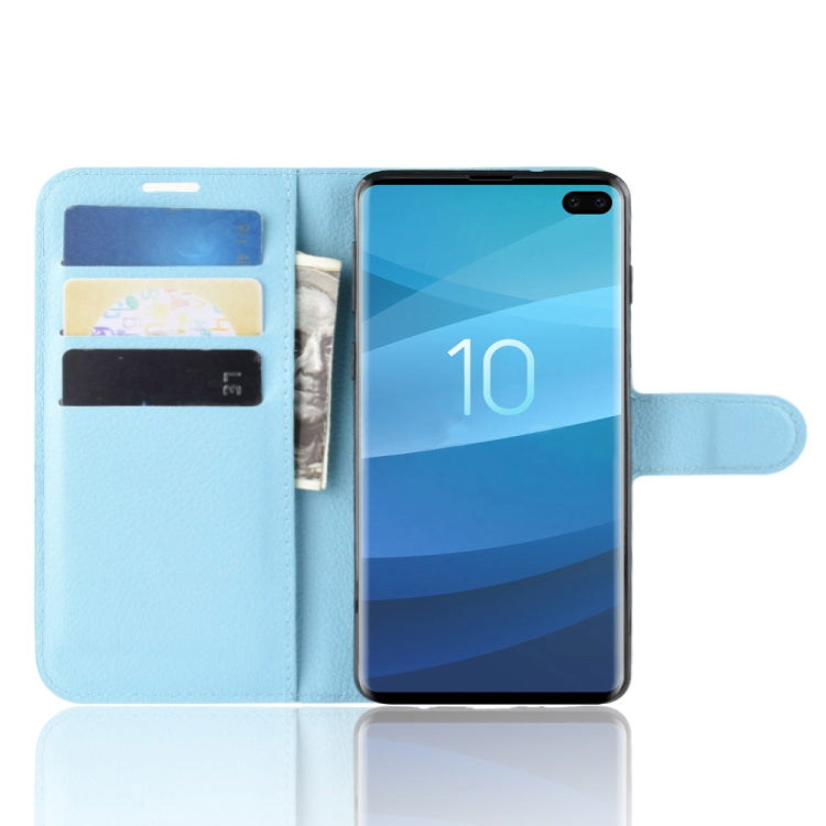 Litchi Texture Horizontal Flip Leather Case for Galaxy S10 , with Wallet & Holder & Card Slots