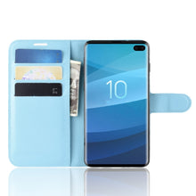Load image into Gallery viewer, Litchi Texture Horizontal Flip Leather Case for Galaxy S10 , with Wallet &amp; Holder &amp; Card Slots