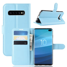 Load image into Gallery viewer, Litchi Texture Horizontal Flip Leather Case for Galaxy S10 6.1, with Wallet &amp; Holder &amp; Card Slots, Galaxy S10, For Galaxy S10