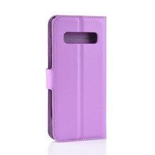 Load image into Gallery viewer, Litchi Texture Horizontal Flip Leather Case for Galaxy S10 6.1, with Wallet &amp; Holder &amp; Card Slots, Galaxy S10, For Galaxy S10