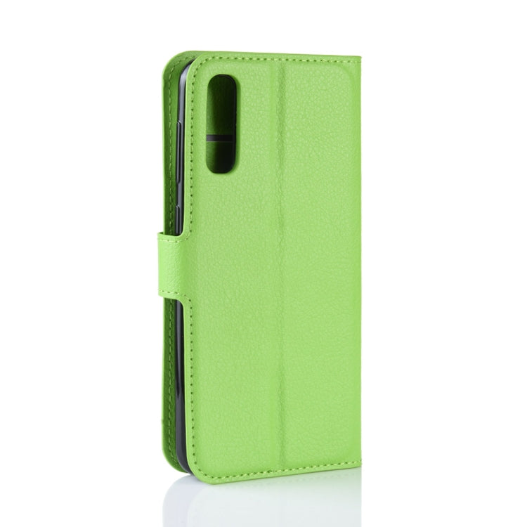 Litchi Texture Horizontal Flip Leather Case for Galaxy A70, with Wallet & Holder & Card Slots, For Galaxy A70