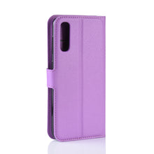 Load image into Gallery viewer, Litchi Texture Horizontal Flip Leather Case for Galaxy A70, with Wallet &amp; Holder &amp; Card Slots, For Galaxy A70