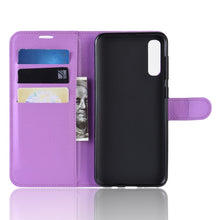 Load image into Gallery viewer, Litchi Texture Horizontal Flip Leather Case for Galaxy A70, with Wallet &amp; Holder &amp; Card Slots, For Galaxy A70