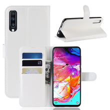 Load image into Gallery viewer, Litchi Texture Horizontal Flip Leather Case for Galaxy A70, with Wallet &amp; Holder &amp; Card Slots
