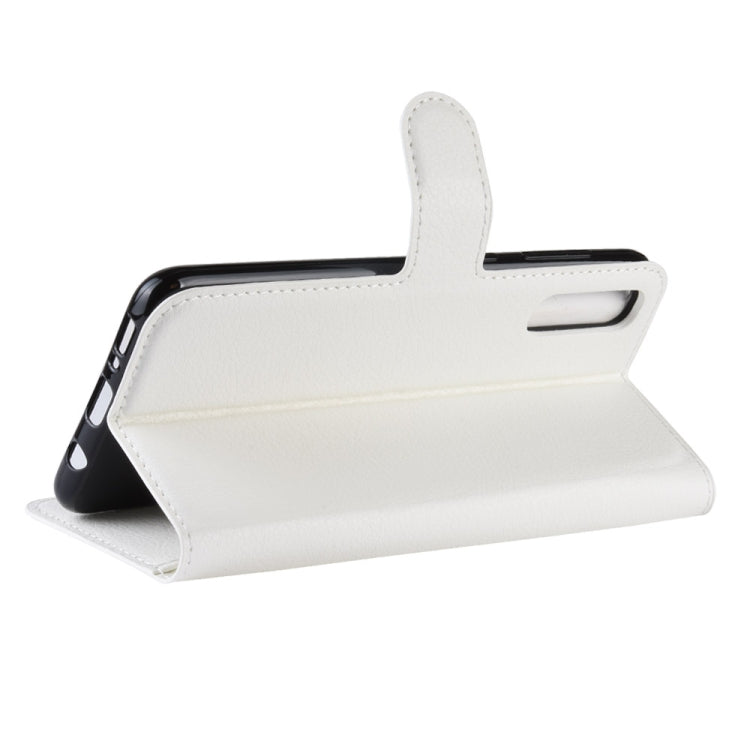 Litchi Texture Horizontal Flip Leather Case for Galaxy A70, with Wallet & Holder & Card Slots