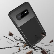 Load image into Gallery viewer, LOVE MEI Powerful Dustproof Shockproof Splashproof Metal + Silicone Combination Case for Galaxy S10+