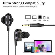 Load image into Gallery viewer, Langsdom Double Moving Coil with Wheat Headset