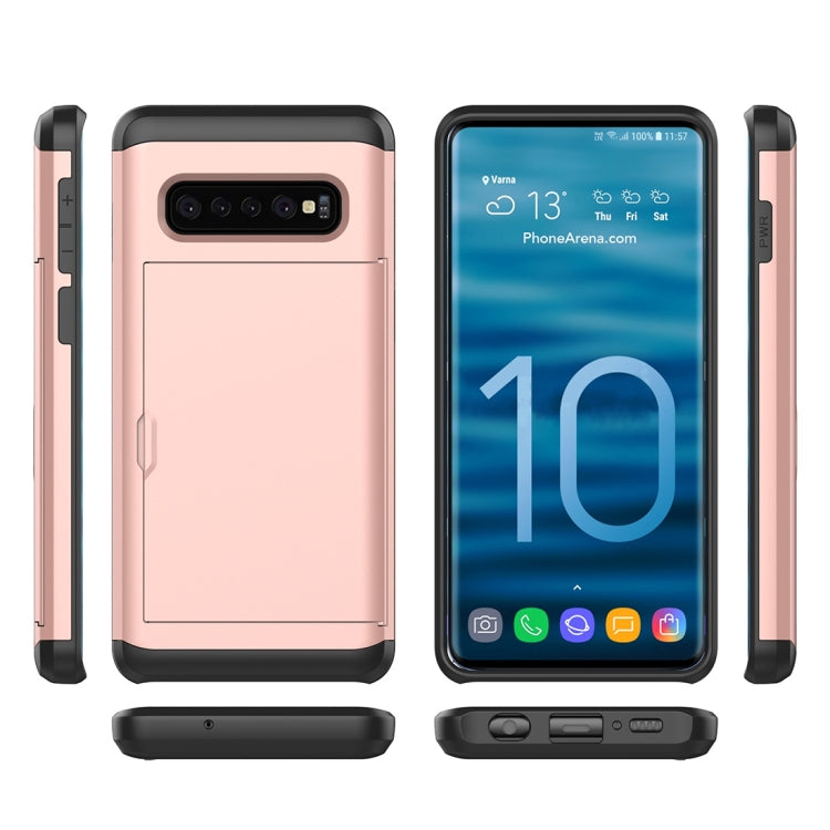 Shockproof Rugged Armor Protective Case for Galaxy S10, with Card Slot