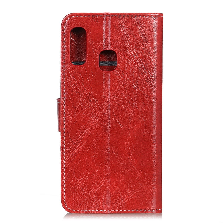 Retro Crazy Horse Texture Horizontal Flip Leather Case for Galaxy A20e, with Holder & Card Slots & Wallet & Photo Frame