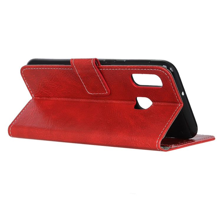 Retro Crazy Horse Texture Horizontal Flip Leather Case for Galaxy A20e, with Holder & Card Slots & Wallet & Photo Frame