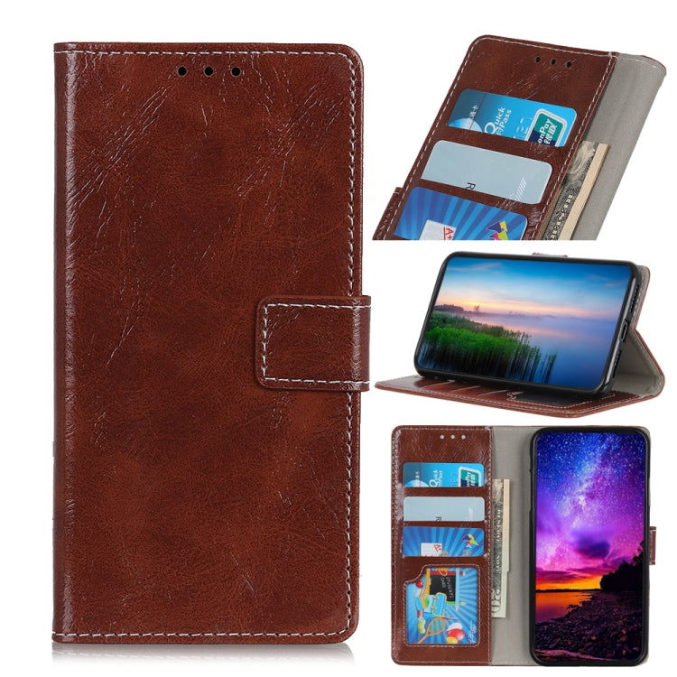 Retro Crazy Horse Texture Horizontal Flip Leather Case for Galaxy A20e, with Holder & Card Slots & Wallet & Photo Frame