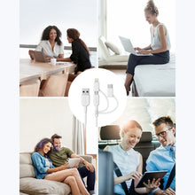 Load image into Gallery viewer, ANKER 3 in 1 8 Pin + Micro USB + USB-C / Type-C Interface MFI Certificated Data Cable
