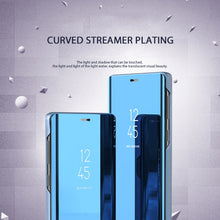 Load image into Gallery viewer, Mirror Clear View Horizontal Flip PU Smart Leather Case for Galaxy A7 (2018), with Holder