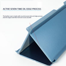 Load image into Gallery viewer, Mirror Clear View Horizontal Flip PU Smart Leather Case for Galaxy A7 (2018), with Holder