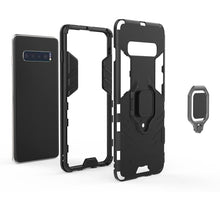 Load image into Gallery viewer, PC + TPU Shockproof Protective Case for Samsung Galaxy S10, with Magnetic Ring Holder, For Galaxy S10, For Samsung Galaxy S10