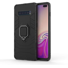 Load image into Gallery viewer, PC + TPU Shockproof Protective Case for Samsung Galaxy S10 Plus, with Magnetic Ring Holder, For Galaxy S10 Plus, For Samsung Galaxy S10 Plus