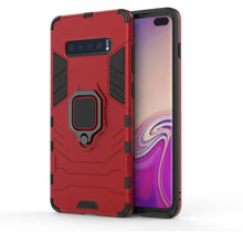Load image into Gallery viewer, PC + TPU Shockproof Protective Case for Samsung Galaxy S10 Plus, with Magnetic Ring Holder