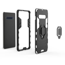 Load image into Gallery viewer, PC + TPU Shockproof Protective Case for Samsung Galaxy S10 Plus, with Magnetic Ring Holder, For Galaxy S10 Plus, For Samsung Galaxy S10 Plus