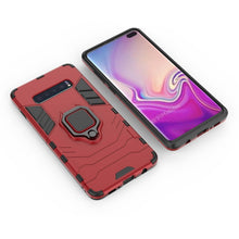 Load image into Gallery viewer, PC + TPU Shockproof Protective Case for Samsung Galaxy S10 Plus, with Magnetic Ring Holder, For Galaxy S10 Plus, For Samsung Galaxy S10 Plus