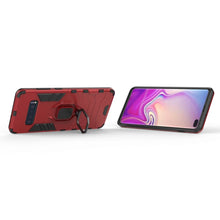 Load image into Gallery viewer, PC + TPU Shockproof Protective Case for Samsung Galaxy S10 Plus, with Magnetic Ring Holder, For Galaxy S10 Plus, For Samsung Galaxy S10 Plus