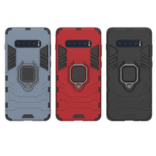 Load image into Gallery viewer, PC + TPU Shockproof Protective Case for Samsung Galaxy S10 Plus, with Magnetic Ring Holder, For Galaxy S10 Plus, For Samsung Galaxy S10 Plus