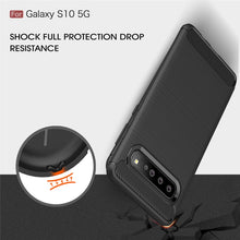 Load image into Gallery viewer, Brushed Texture Carbon Fiber TPU Case for Galaxy S10 5G, For Galaxy S10 5G, For Samsung Galaxy S10 5G