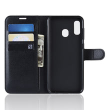 Load image into Gallery viewer, Litchi Texture Horizontal Flip Leather Case for Galaxy A20e, with Wallet &amp; Holder &amp; Card Slots, For Galaxy A20e
