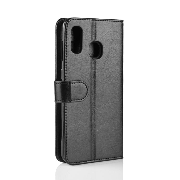 R64 Texture Single Fold Horizontal Flip Leather Case for Galaxy A20e, with Holder & Card Slots & Wallet