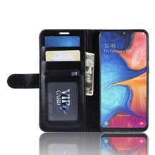 Load image into Gallery viewer, R64 Texture Single Fold Horizontal Flip Leather Case for Galaxy A20e, with Holder &amp; Card Slots &amp; Wallet