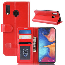 Load image into Gallery viewer, R64 Texture Single Fold Horizontal Flip Leather Case for Galaxy A20e, with Holder &amp; Card Slots &amp; Wallet