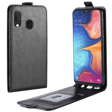 Load image into Gallery viewer, R64 Texture Vertical Flip Leather Case for Galaxy A20e , with Card Slots &amp; Photo Frame