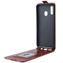 Load image into Gallery viewer, R64 Texture Vertical Flip Leather Case for Galaxy A20e , with Card Slots &amp; Photo Frame, For Galaxy A20e